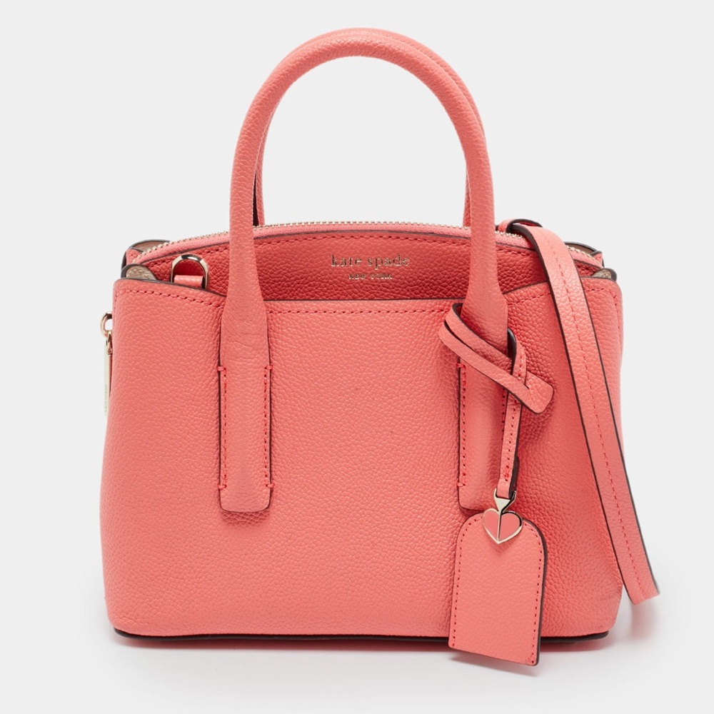Kate Spade bag Coral Pink Leather Mini Margaux Satchel